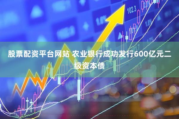 股票配资平台网站 农业银行成功发行600亿元二级资本债